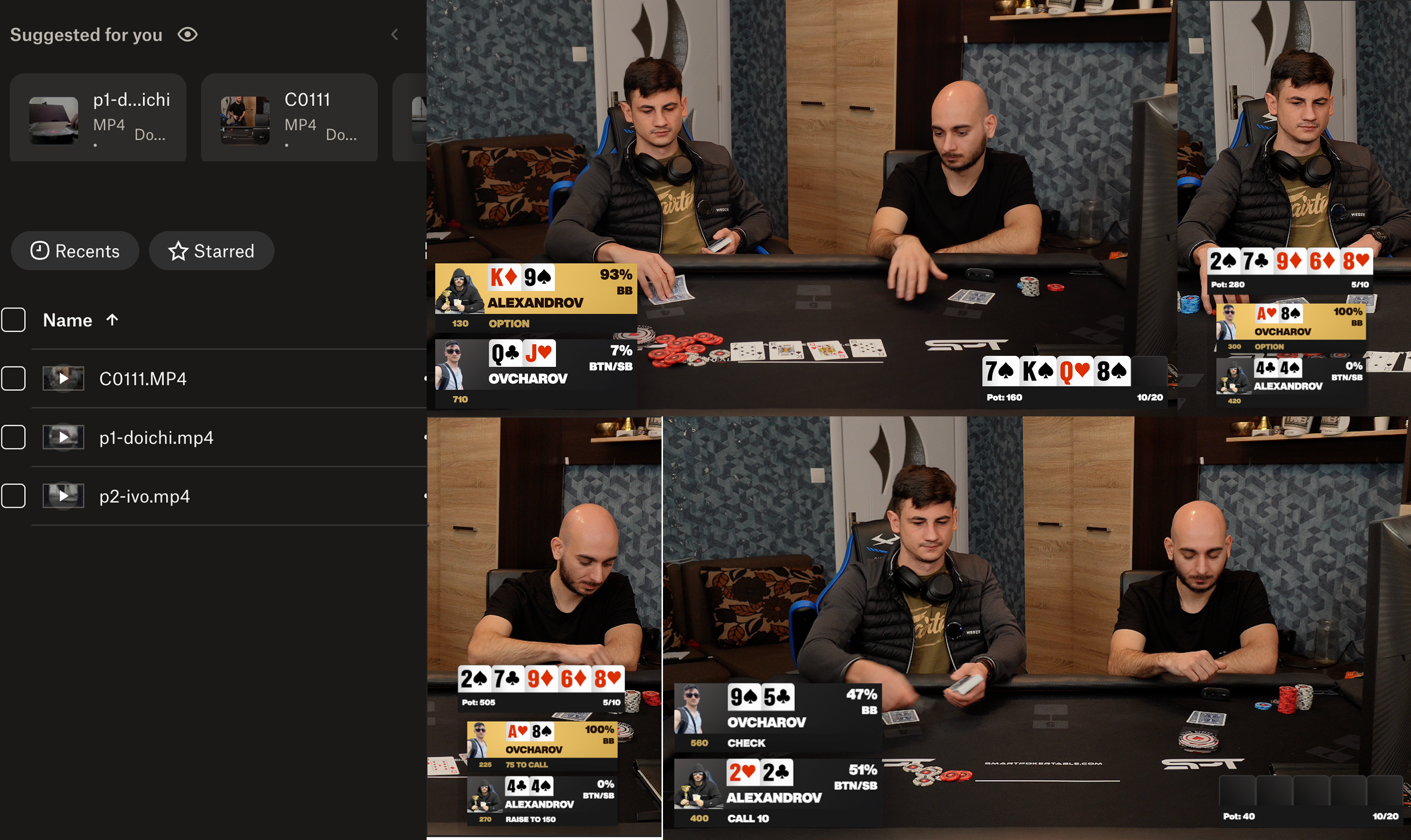 Smart poker table cloud analytics