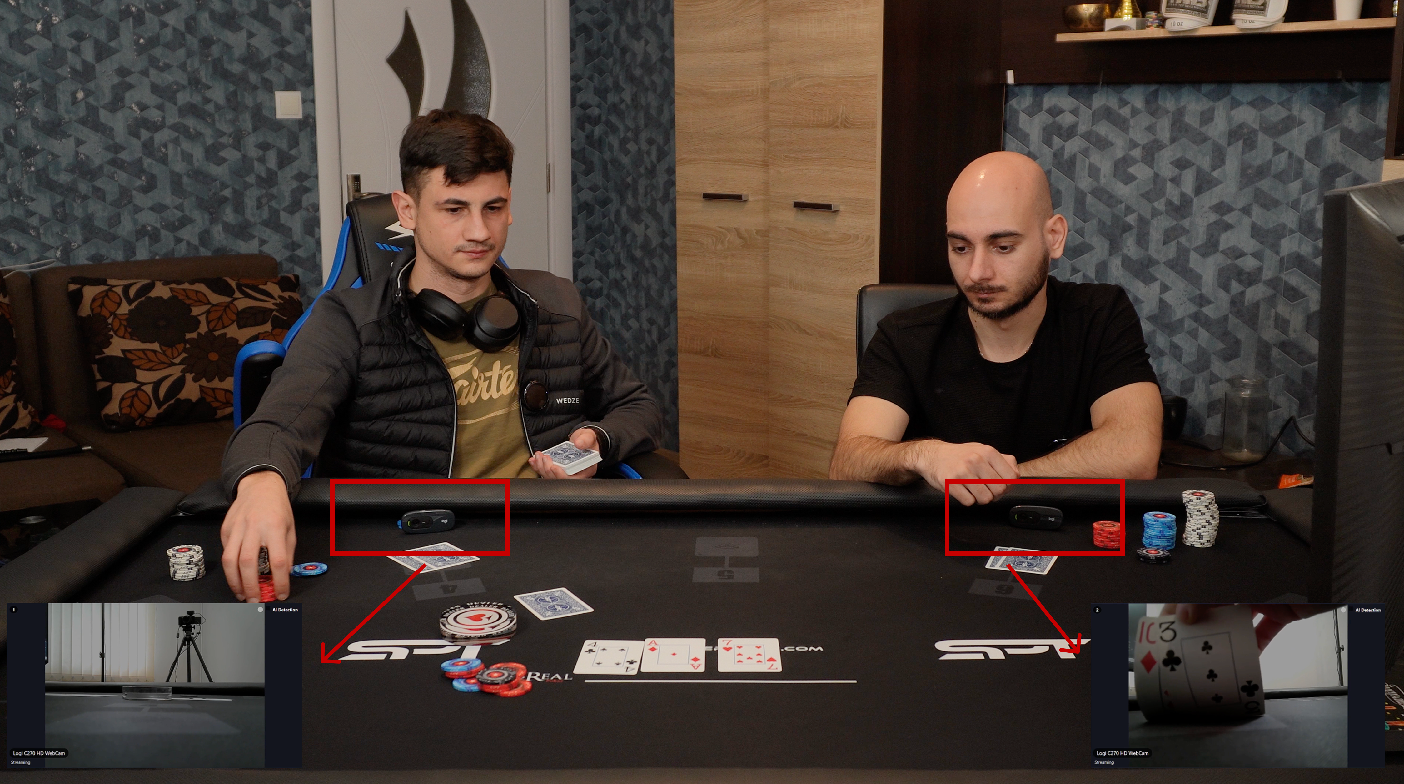 RFID antennas showing chips in real time